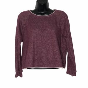 ROCK & REPUBLIC cropped french terry top | L